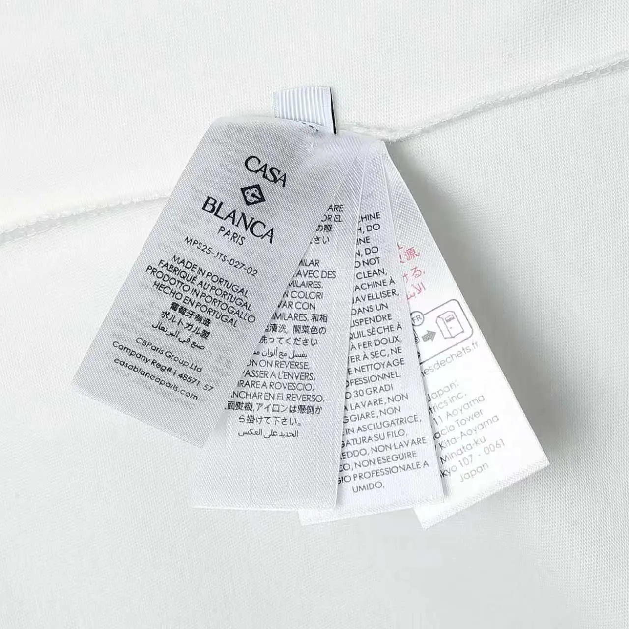 26ss CASABLANCA original printing process short-sleeved T-shirt original development using high-density double yarn pure cotton fabric upper body soft and comfortable color Black White Dark Green color Orange Pink Blue Royal Blue color cigarette powder 8 colors Sizes S M L XL